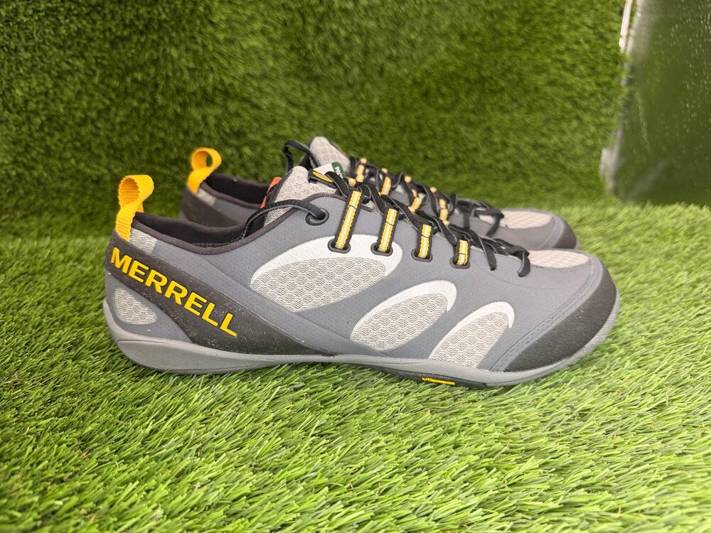 Merrell True Glove J15515 Athletic Sneaker Men's 9.5 Gray Leather Trail Hiking